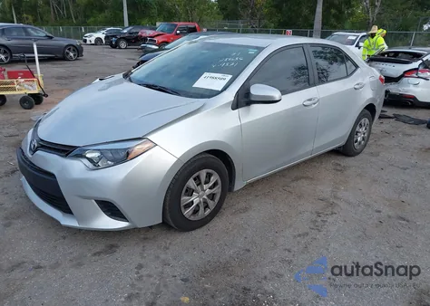 2015 Toyota Corolla L из США, поврежденный, VIN 2T1BURHE2FC419371